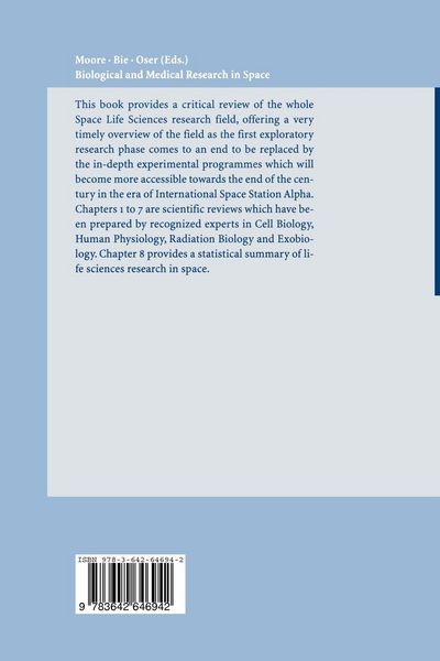 Produktbild: Biological and Medical Research in Space