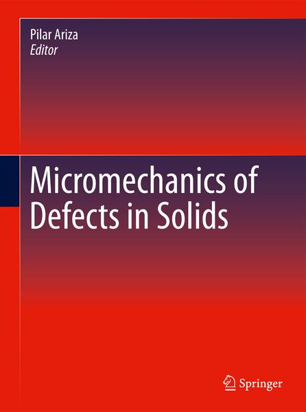 Produktbild: Micromechanics of Defects in Solids