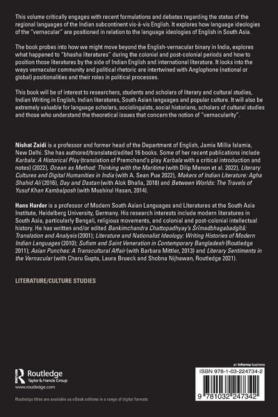 Produktbild: Language Ideologies and the Vernacular in Colonial and Postcolonial South Asia