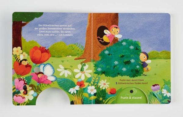 Produktbild: Mein Puste-Licht-Buch: Gl&uuml;hw&uuml;rmchen, blink doch mal!