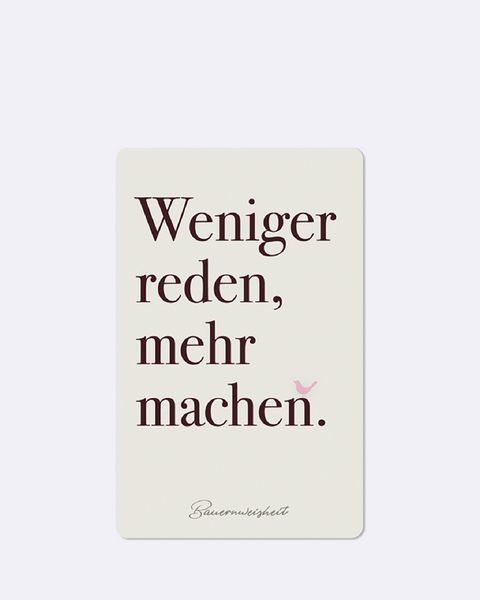 Produktbild: Lunacard Postkarte *Weniger reden