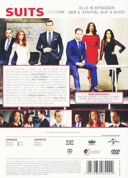 Produktbild: Suits - Season 5 [4 DVDs]