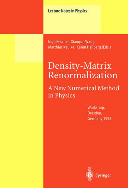 Produktbild: Density-Matrix Renormalization - A New Numerical Method in Physics