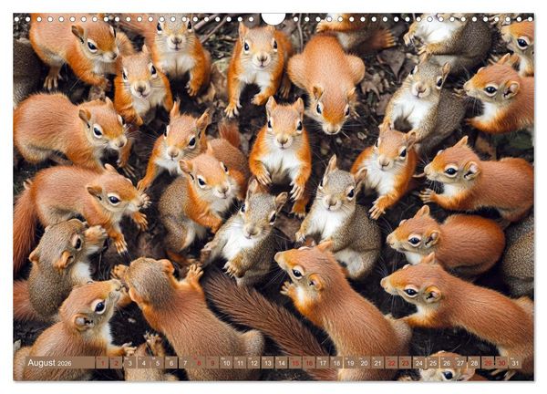 Produktbild: Kuschelblicke (Wandkalender 2026 DIN A3 quer), CALVENDO Monatskalender