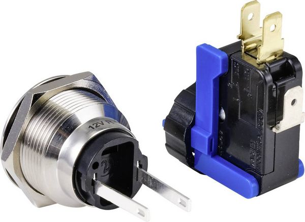 Produktbild: TRU COMPONENTS TC-9201352 Drucktaster 250V 15A 1 x Ein/Aus tastend Rot IP65 1St.