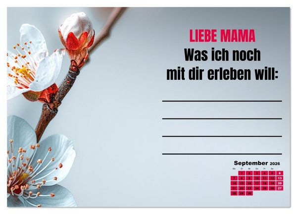 Produktbild: Kalender f&uuml;r Mamas - Was ich dir sagen will (hochwertiger Premium Wandkalender 2026 DIN A2 quer), Kunstdruck in Hochglanz