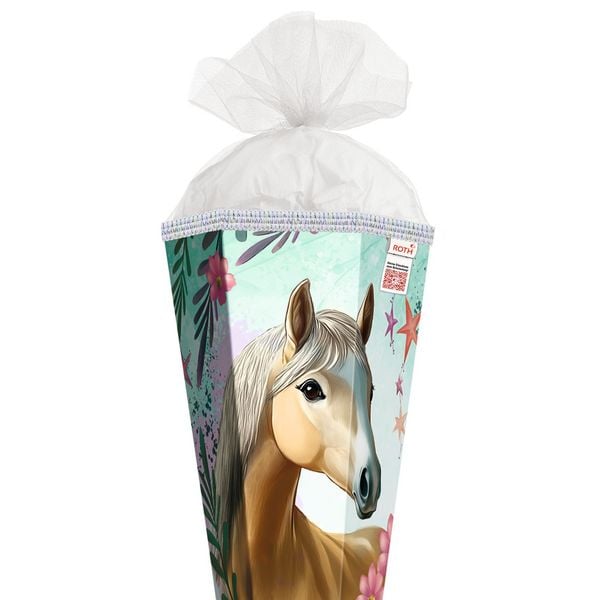 Produktbild: Motivschult&uuml;te 85 cm, Pferd Bella, Glitzerborte