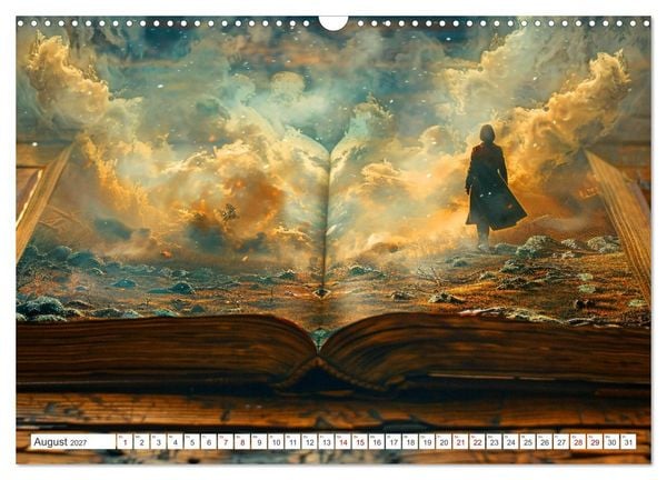 Produktbild: Welten zwischen den Zeilen - B&uuml;cher, die Tr&auml;ume wecken (Wandkalender 2027 DIN A3 quer), CALVENDO Monatskalender