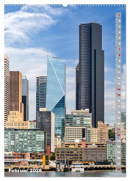 Produktbild: SEATTLE Imposante Stadt- und Naturimpressionen (hochwertiger Premium Wandkalender 2026 DIN A2 hoch), Kunstdruck in Hochglanz