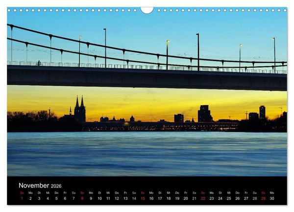 Produktbild: k&ouml;ln dunkelbunt II &ndash; Die Stadt leuchtet! (Wandkalender 2026 DIN A3 quer), CALVENDO Monatskalender