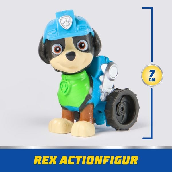 Produktbild: PAW Patrol - Rex-Figur mit Dinosaurier-Rettungsfahrzeug, stabiles Basis-Fahrzeug (2025), authentisches Spielzeug zur Serie f&uuml;r Kinder ab 3 Jahren