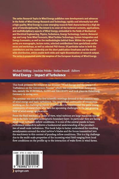 Produktbild: Wind Energy - Impact of Turbulence