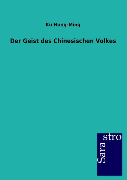Produktbild: Der Geist des Chinesischen Volkes