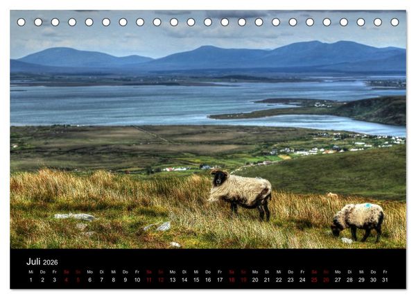 Produktbild: Irland - Rauhe K&uuml;ste und Wilde Natur (Tischkalender 2026 DIN A5 quer), CALVENDO Monatskalender