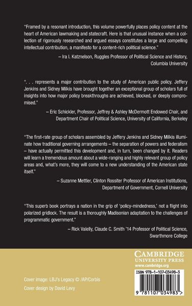 Produktbild: The Politics of Major Policy Reform in Postwar America