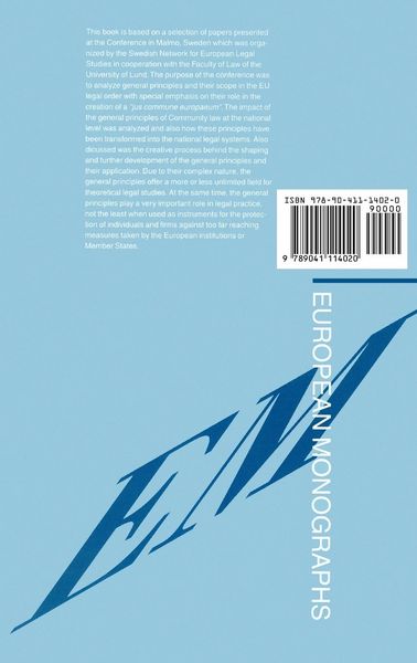 Produktbild: General Principles of European Community Law