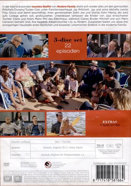 Produktbild: Modern Family - Die komplette Season 9 [3 DVDs]
