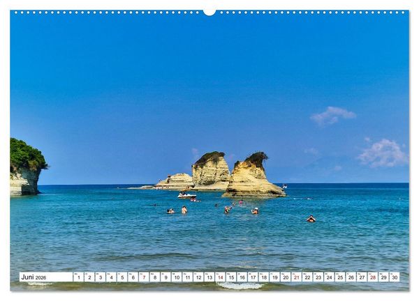 Produktbild: Der Norden von Korfu (Wandkalender 2026 DIN A2 quer), CALVENDO Monatskalender