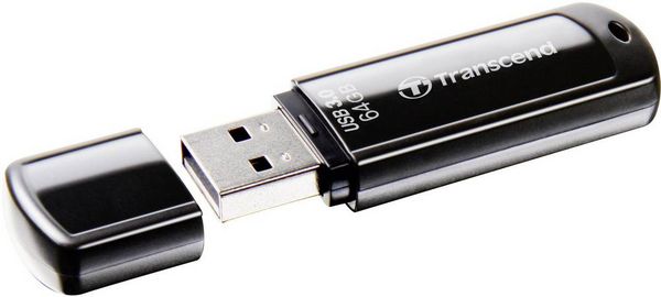 Produktbild: Transcend JetFlash&reg; 700 USB-Stick 64 GB Schwarz TS64GJF700 USB-A (USB 3.2 Gen 1)