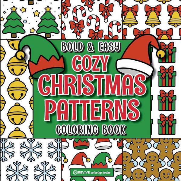 Produktbild: Bold & Easy Cozy Christmas Patterns Coloring Book
