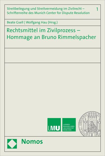 Produktbild: Rechtsmittel im Zivilprozess - Hommage an Bruno Rimmelspacher