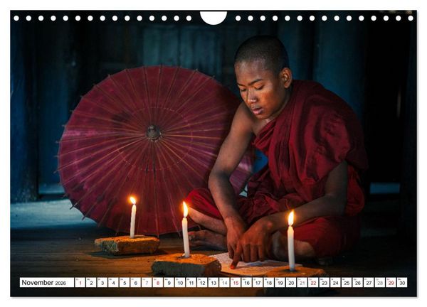 Produktbild: WUNDERVOLLES BAGAN (Wandkalender 2026 DIN A4 quer), CALVENDO Monatskalender