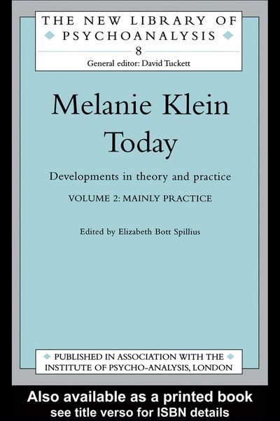 Produktbild: Melanie Klein Today, Volume 2: Mainly Practice