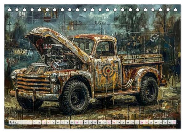Produktbild: Patina und PS (Tischkalender 2027 DIN A5 quer), CALVENDO Monatskalender