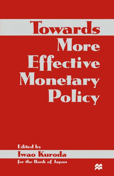 Produktbild: Towards More Effective Monetary Policy