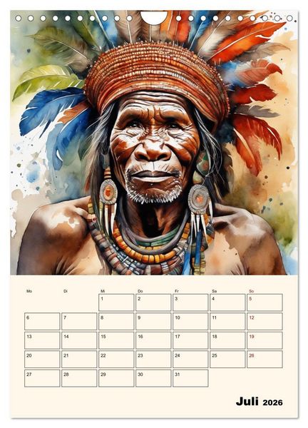Produktbild: Indianische Kultur (Wandkalender 2026 DIN A4 hoch), CALVENDO Monatskalender