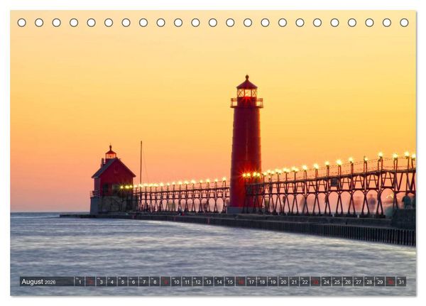 Produktbild: Great Lakes - Die gro&szlig;en Seen (Tischkalender 2026 DIN A5 quer), CALVENDO Monatskalender