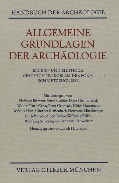 Produktbild: Allgemeine Grundlagen der Arch&auml;ologie