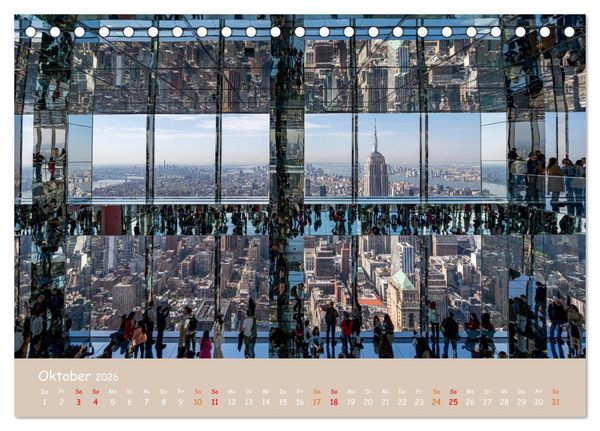 Produktbild: City Lights &ndash; New York im Fokus (Tischkalender 2026 DIN A5 quer), CALVENDO Monatskalender