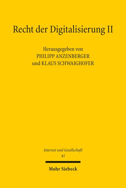 Produktbild: Recht der Digitalisierung II