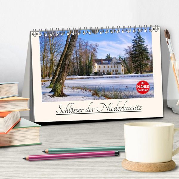Produktbild: Schl&ouml;sser der Niederlausitz (Tischkalender 2026 DIN A5 quer), CALVENDO Monatskalender