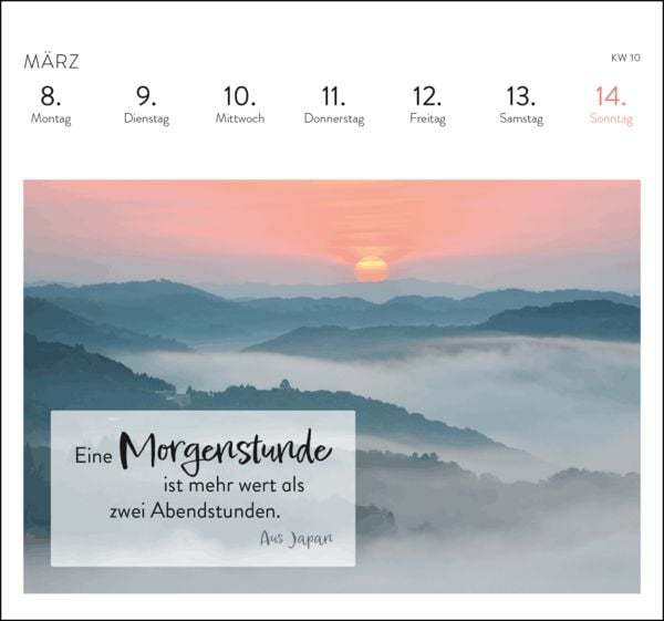 Produktbild: Postkartenkalender 2027: Harmonie und Lebensgl&uuml;ck