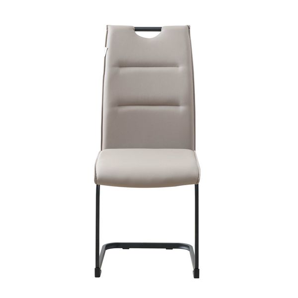 Produktbild: HTI-Living Schwingstuhl 4er Set PU cappuccino DannyP Freischwinger Esszimmerstuhl Kunstleder