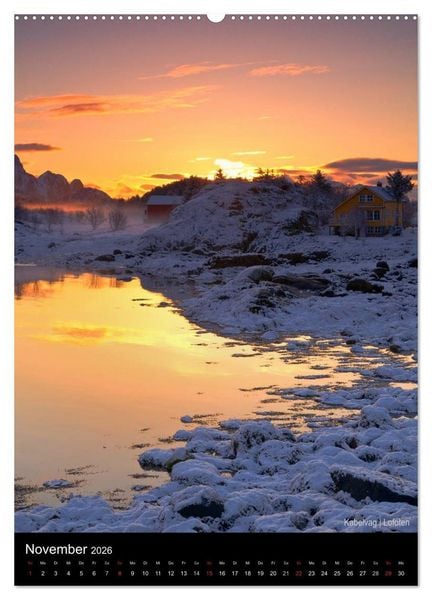 Produktbild: Northern Norway (Wandkalender 2026 DIN A2 hoch), CALVENDO Monatskalender
