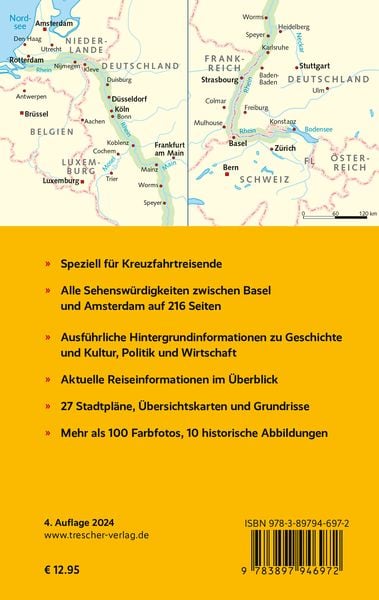 Produktbild: TRESCHER Reiseführer Flusskreuzfahrten Rhein