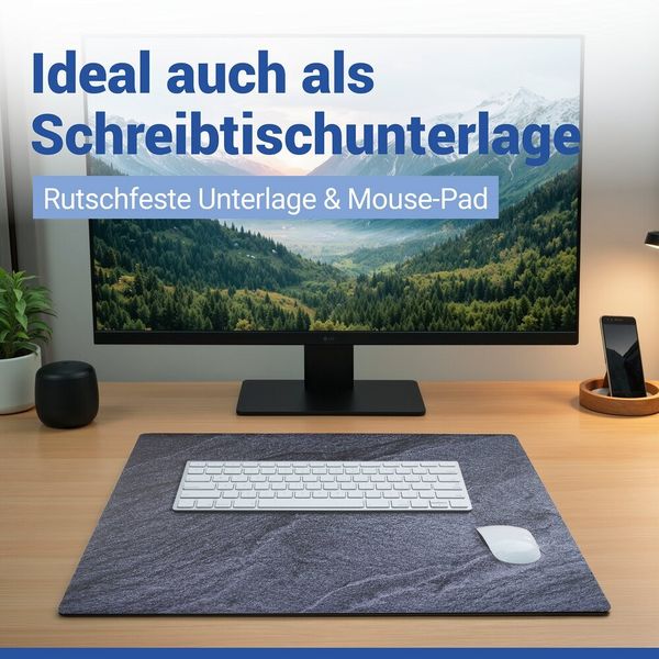 Produktbild: Schutzabdeckmatte Mod. Schiefer 60 x 52 cm, hitzebest&auml;ndige Schutzmatte f&uuml;r Kochfelder
