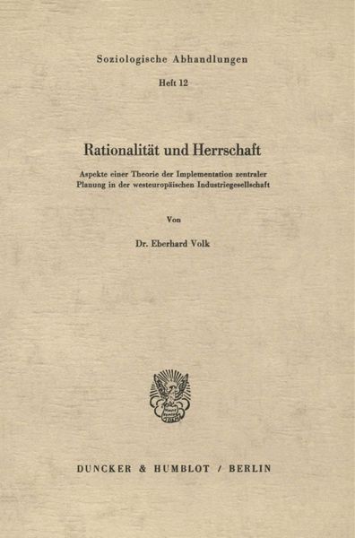 Produktbild: Rationalit&auml;t und Herrschaft.
