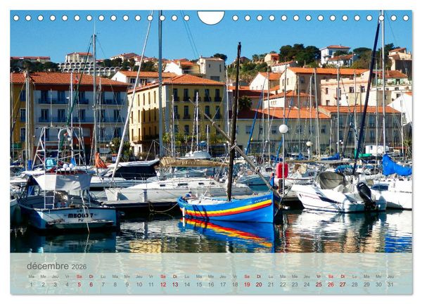 Produktbild: C&ocirc;te Vermeille entre mer et Pyr&eacute;n&eacute;es (Calendrier mural 2026 DIN A4 vertical), CALVENDO calendrier mensuel