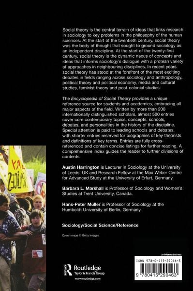 Produktbild: Encyclopedia of Social Theory