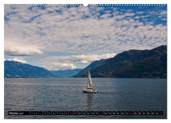 Produktbild: Lago Maggiore - Der malerische See in Italien und der Schweiz (Wandkalender 2027 DIN A2 quer), CALVENDO Monatskalender