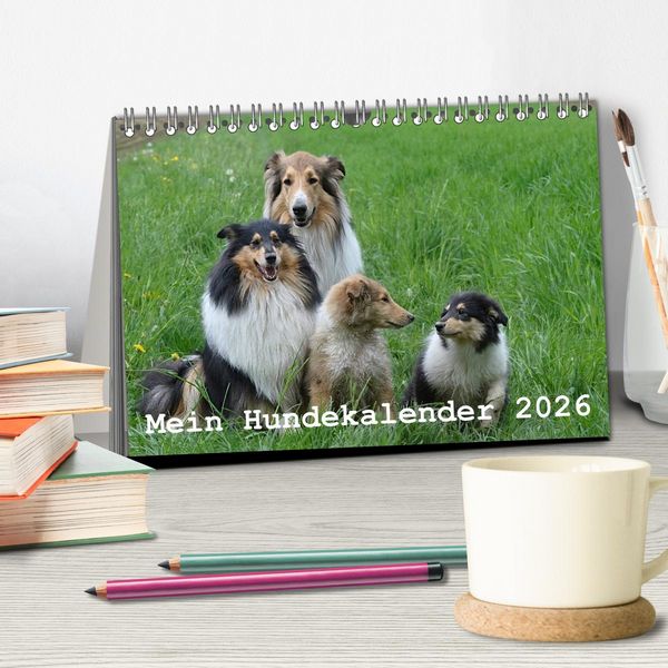 Produktbild: Mein Hundekalender 2026 (Tischkalender 2026 DIN A5 quer), CALVENDO Monatskalender