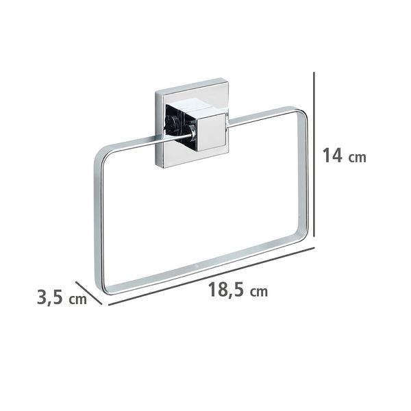 Produktbild: Vacuum-Loc&reg; Handtuchring Mod. Quadro Edelstahl, Befestigen ohne bohren