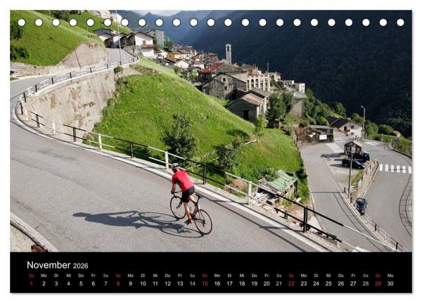 Produktbild: Alpenp&auml;sse auf dem Rennrad "Himmlische Serpentinen" (Tischkalender 2026 DIN A5 quer), CALVENDO Monatskalender