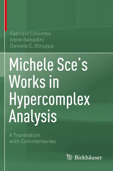 Produktbild: Michele Sce's Works in Hypercomplex Analysis