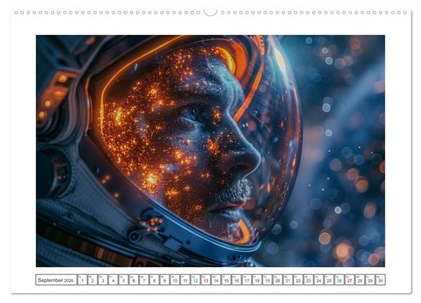 Produktbild: Galaktische Abenteuer (Wandkalender 2026 DIN A2 quer), CALVENDO Monatskalender