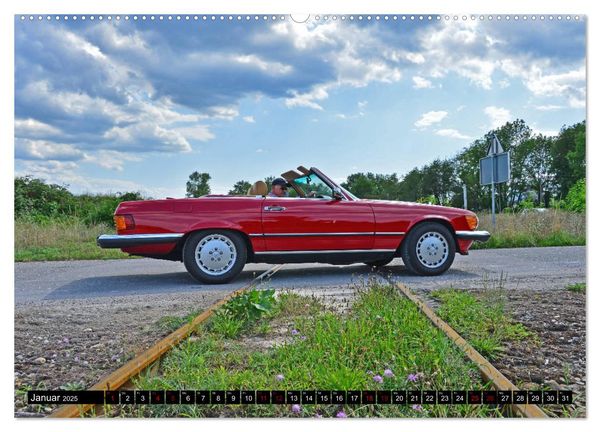 Produktbild: Ein Stern f&uuml;r Amerika - Mercedes Benz 560 SL (hochwertiger Premium Wandkalender 2025 DIN A2 quer), Kunstdruck in Hochglanz
